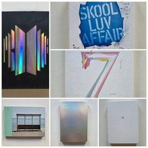 BTS Album Lot of 6 w Inserts Photos BE Skool Luv Affair Love Yourself Map Soul 7